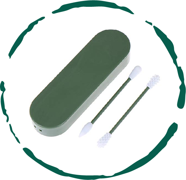 Reusable Silicone Cotton Swab -2 Pack